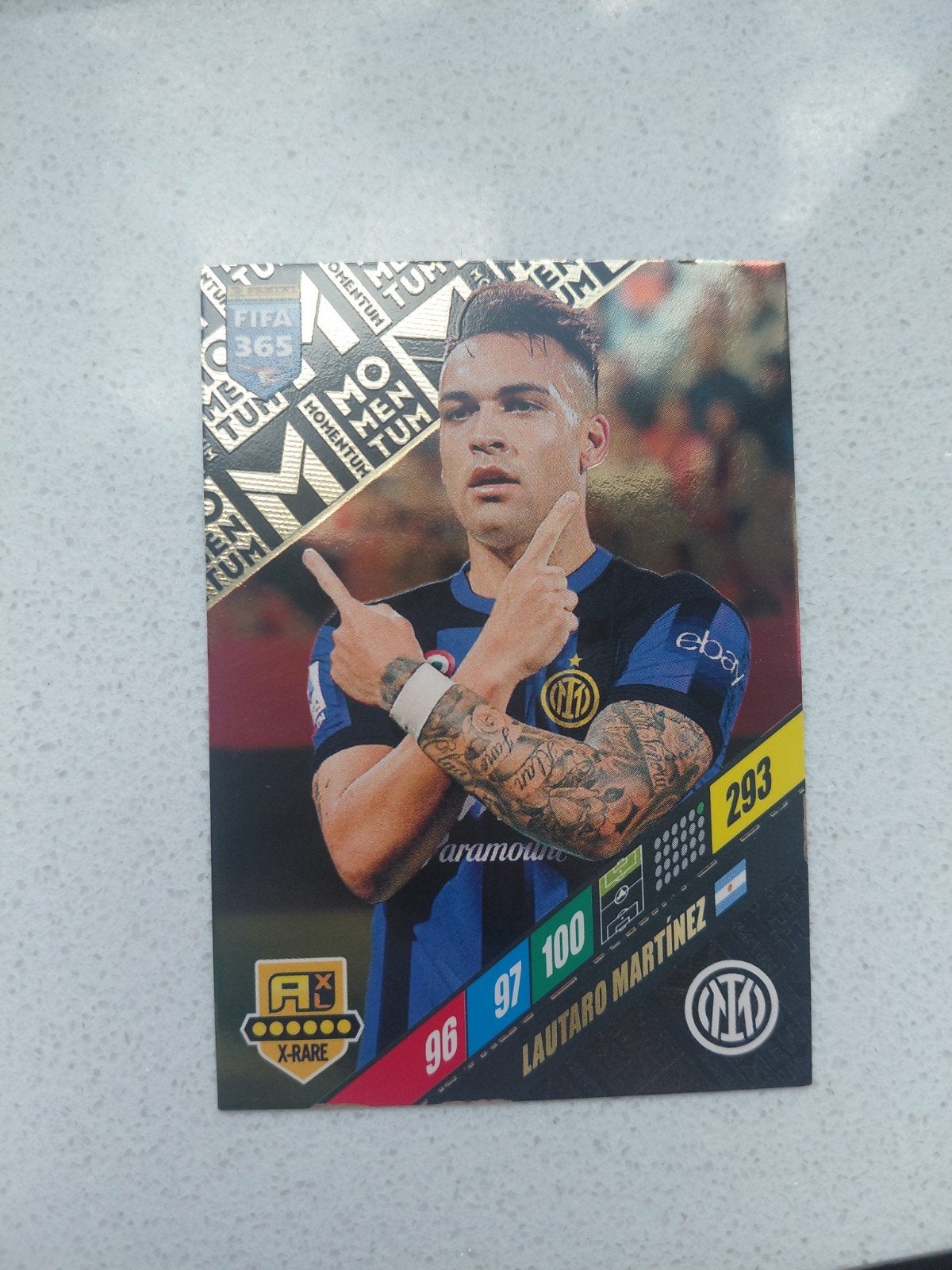 FIFA 365 Adrenalyn XL 2024 Lautaro Martinez X-Rare, Ophalen of Verzenden, Nieuw, Spelerskaart