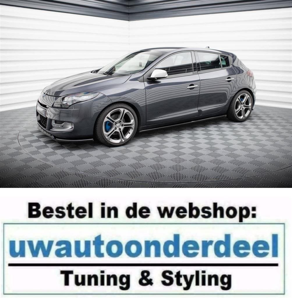Maxton Design Spoiler Splitter Lip Renault Megane GT MK3 Fac, Auto diversen, Verzenden