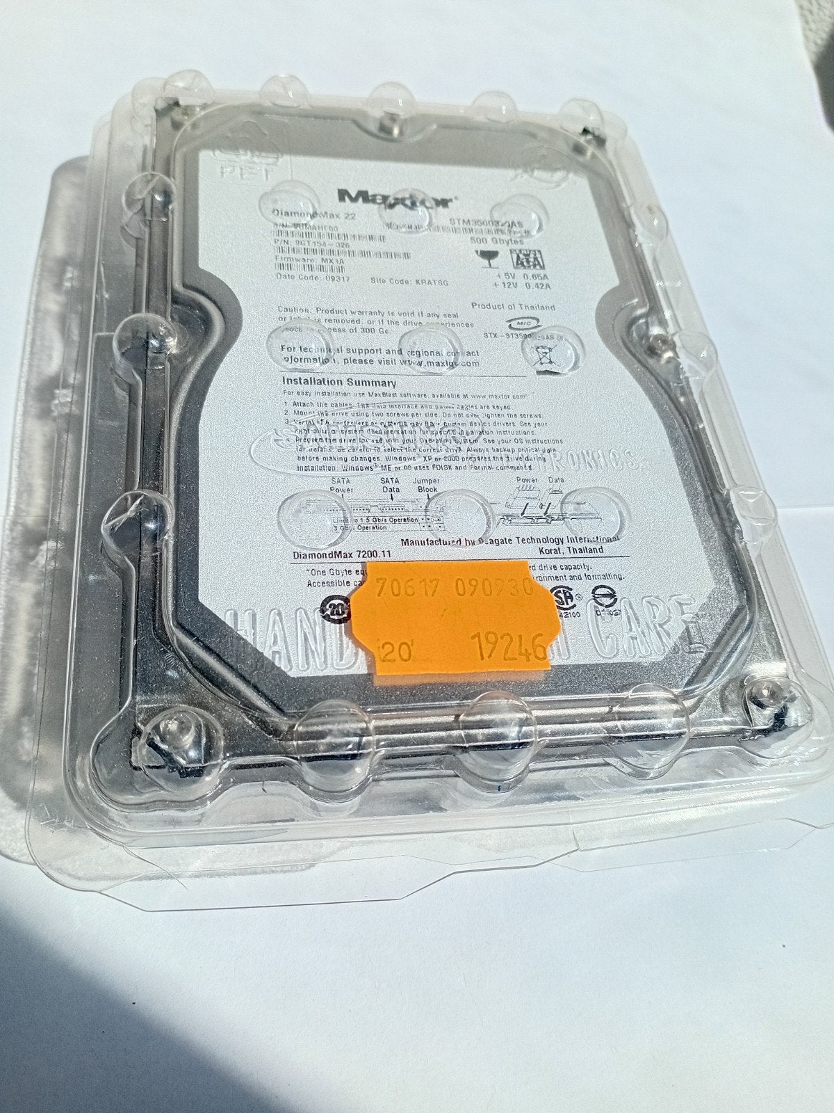 Maxtor DiamondMax 22 500GB SATA Harde Schijf, Computers en Software, Harde schijven, Maxtor, Intern, Gebruikt, Server