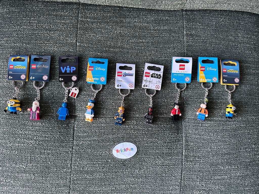 Lego sleutelhangers. Zie omschrijving. Nieuw!, Ophalen of Verzenden, Zo goed als nieuw, Staal