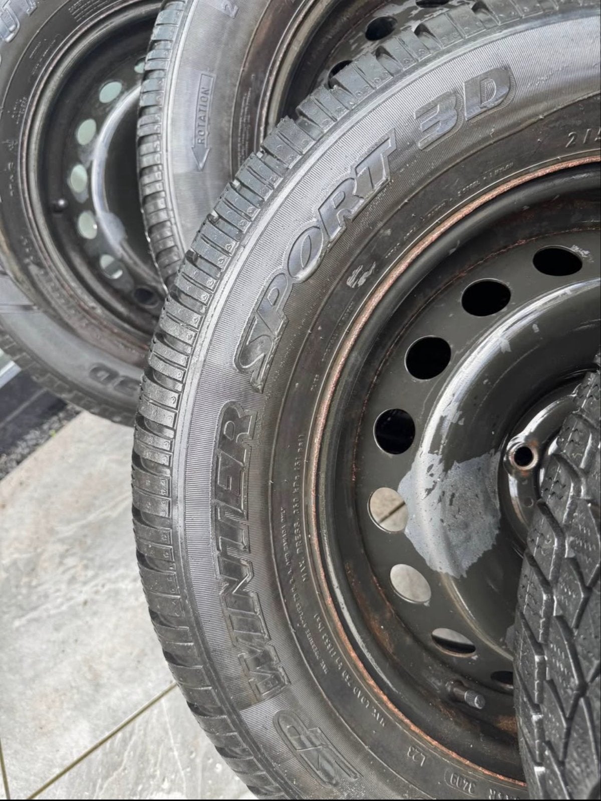 Nissan Qashqai winterbanden op stalen velgen, 16 inch, Banden en Velgen, Terreinwagen, Gebruikt