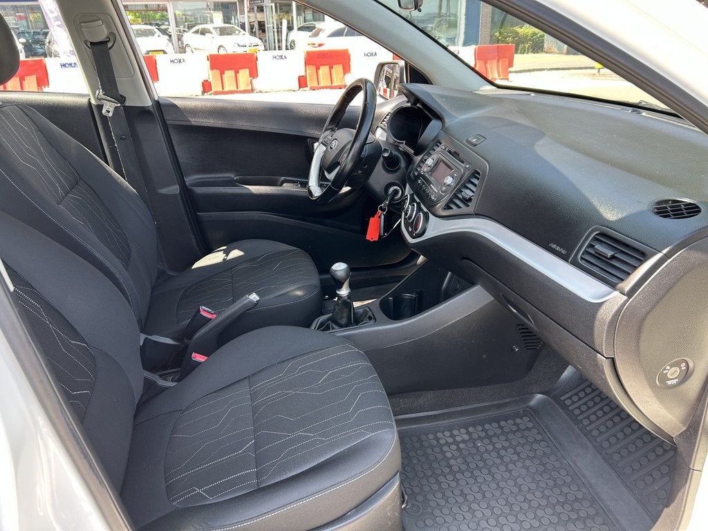 Kia Picanto 1.0 CVVT BusinessLine 5 deurs airco keurige auto, Voorwielaandrijving, Euro 5, Stof, Gebruikt