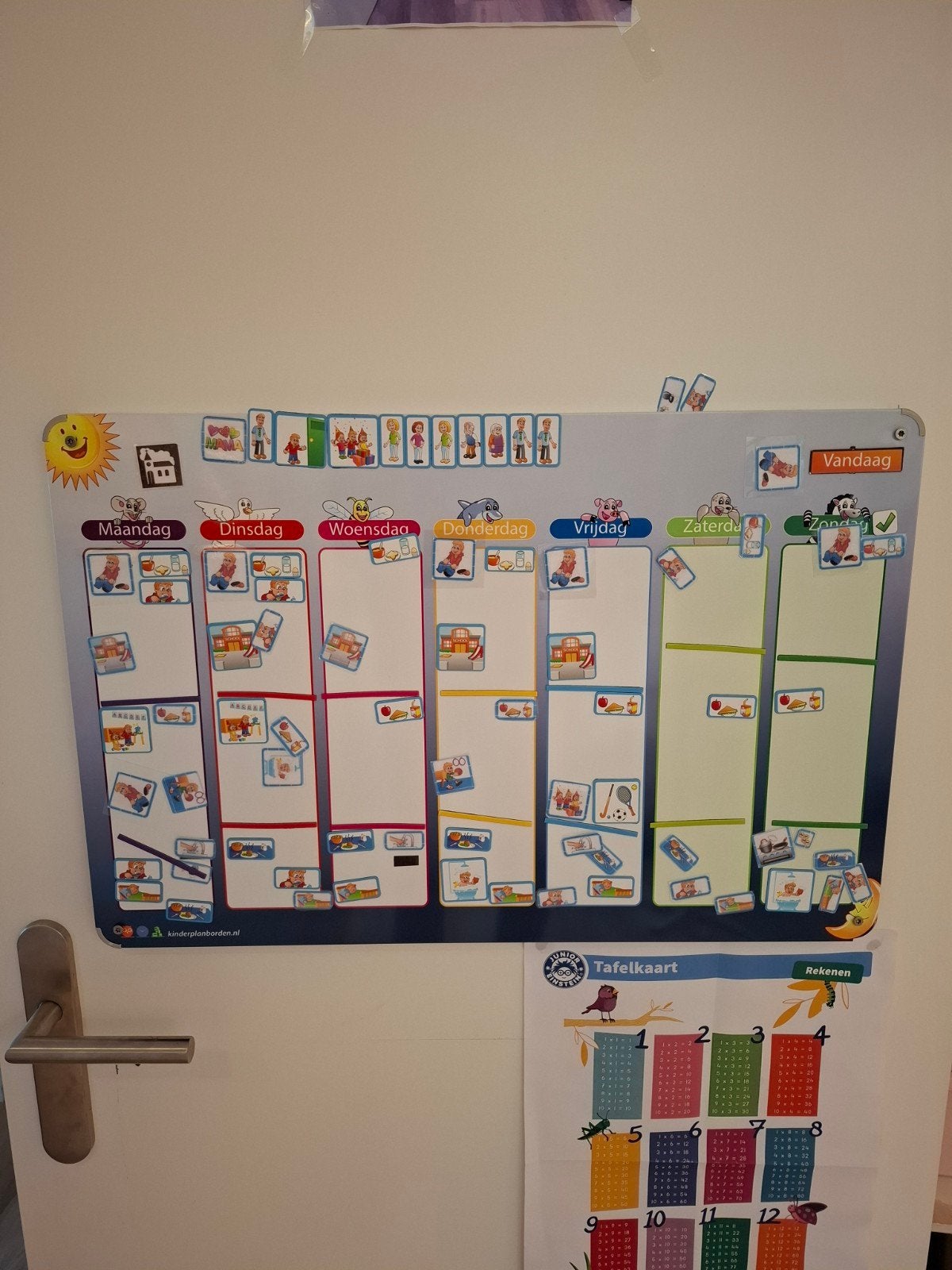 Kinder planbord in nette staat met veel picto,s, Ophalen of Verzenden, Zo goed als nieuw