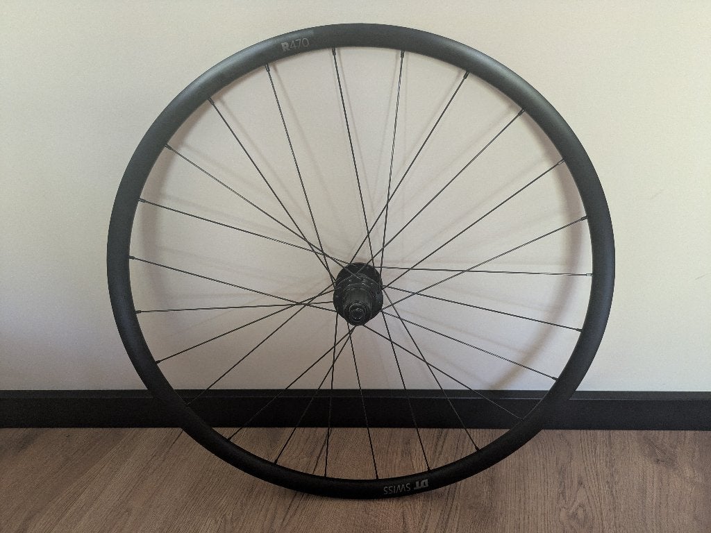 DT Swiss R470 disc wielset, Fietsen en Brommers, Fietsonderdelen, DT Swiss, Zo goed als nieuw, Aluminium, Racefiets
