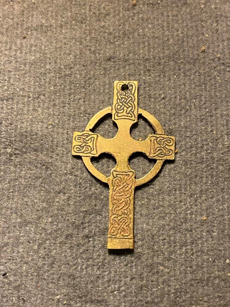 Keltisch Kruis Hanger van Koper met Keltische Knopen, Ophalen of Verzenden, Koper