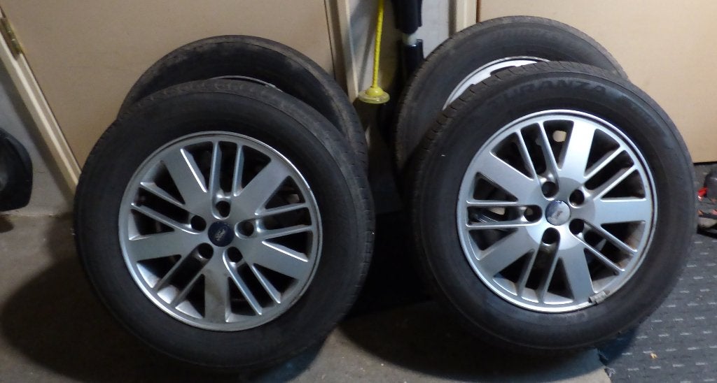 Ford Galaxy velgen aluminium inc banden, Ophalen, Gebruikt, Ford