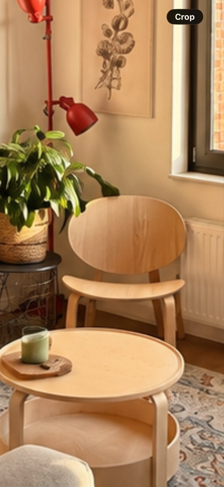 Stijlvolle FRÖSET Easy Chair van IKEA - Eikenfineer, Overige kleuren, Ophalen of Verzenden, Zo goed als nieuw, Eén