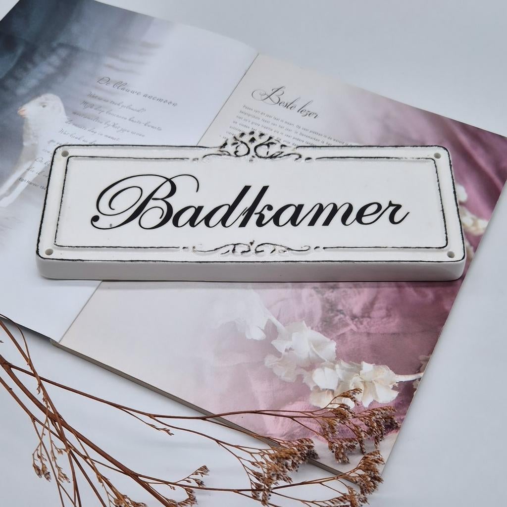 Vintage badkamer bord van keramiek, Huis en Inrichting, Badkamer | Badtextiel en Accessoires, Ophalen of Verzenden, Wit