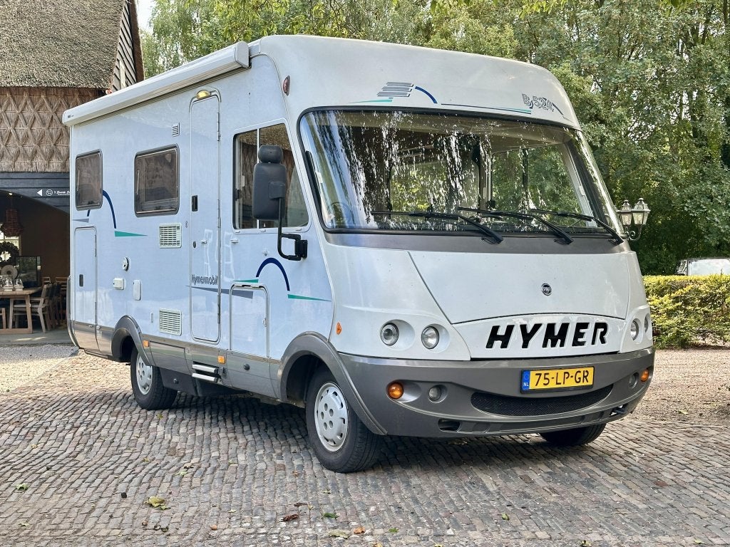 Hymer B524 | airco 2x | dwarsbed | hefbed | 4p op kenteken, Ringverwarming, Fiat, 6 tot 7 meter, Bedrijf