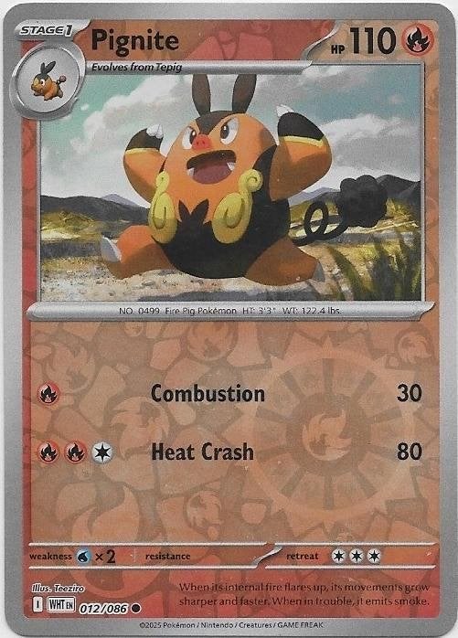 White Flare,  Pignite [reverse] 12/86, Verzenden, Nieuw, Losse kaart