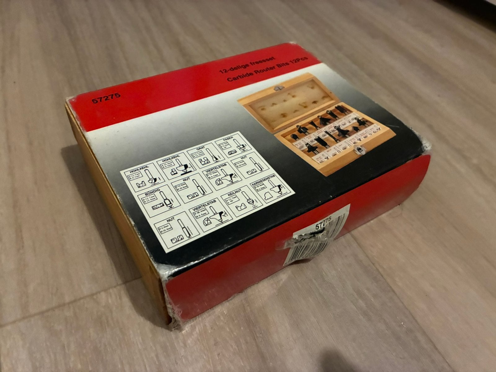 12-delige freesset, Ophalen, Zo goed als nieuw, Elektrisch, Bovenfrees