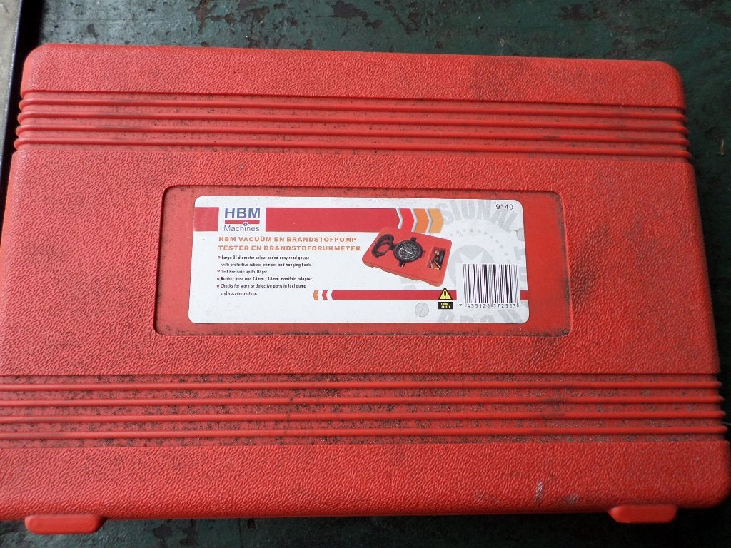 Vacuum en brandsofdruk meter, Ophalen