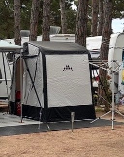 Opblaasbare voortent/bijzettent voor caravan/camper, Ophalen, Zo goed als nieuw