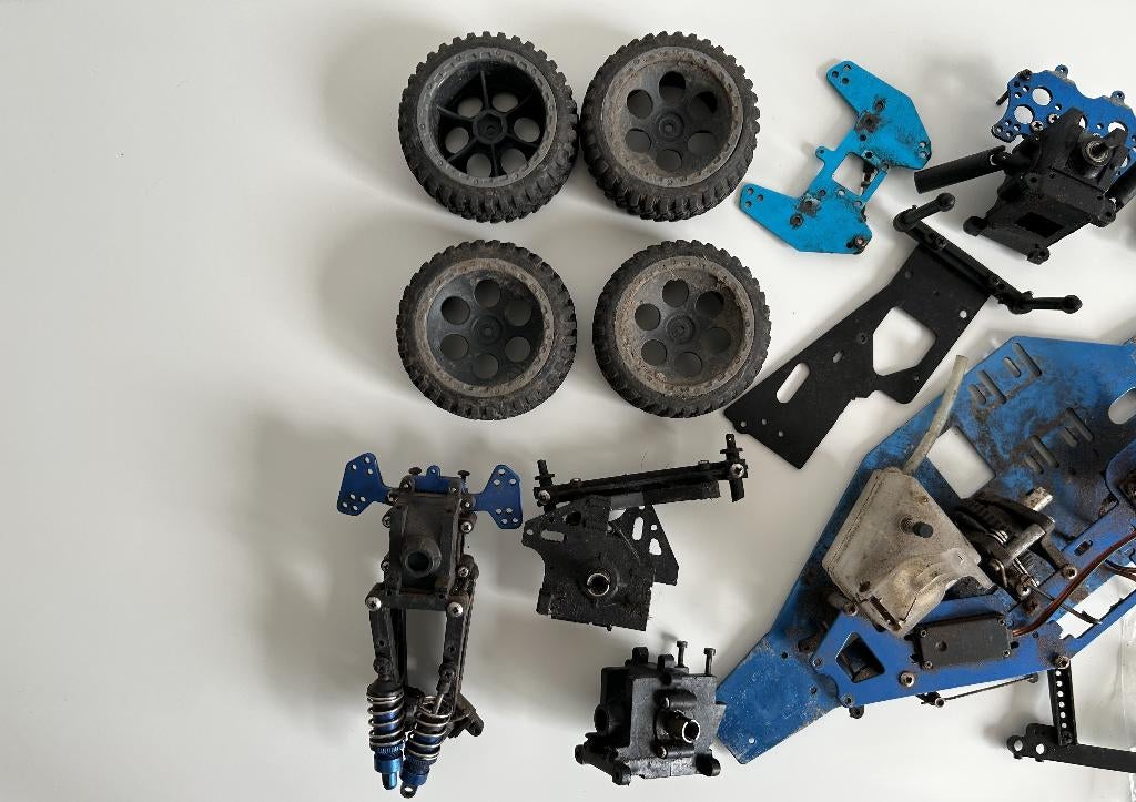 Nitro buggy 1/10 rc auto, Gebruikt, Auto offroad, Ophalen of Verzenden, Schaal 1:10