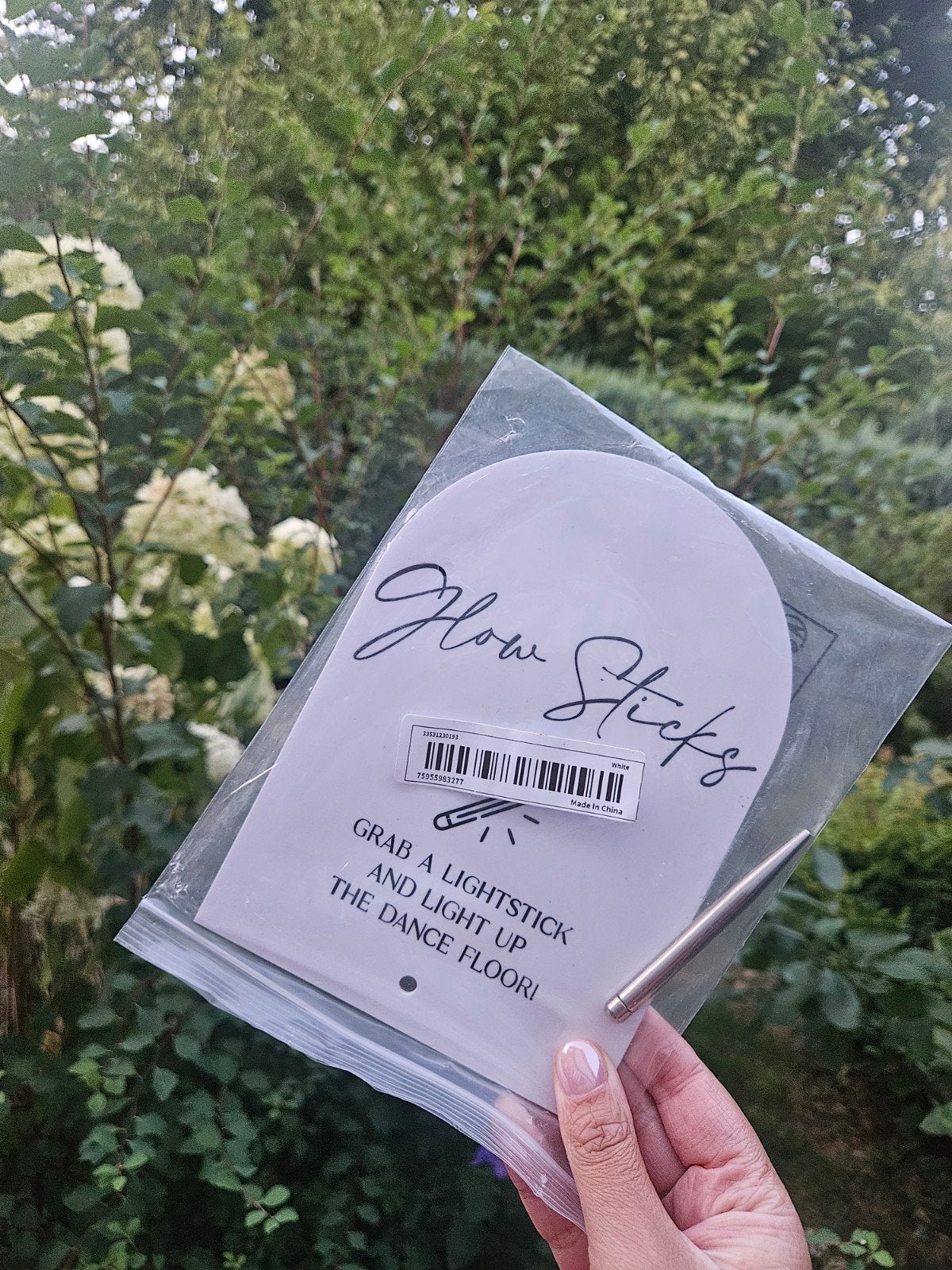 Bordje 'Glow Sticks' voor bruiloft of feest - Nieuw!, Ophalen of Verzenden