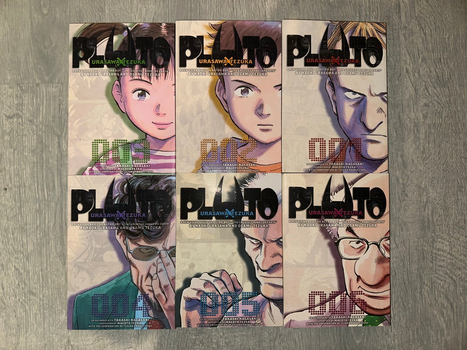 Pluto manga serie - 1-6, Meerdere stripboeken, Ophalen of Verzenden, Zo goed als nieuw