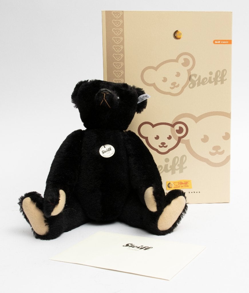 Nieuw Steiff Teddybeer Teddy bear 40 moh. Black replica 1907, Ophalen of Verzenden, Nieuw, Stoffen beer, Steiff