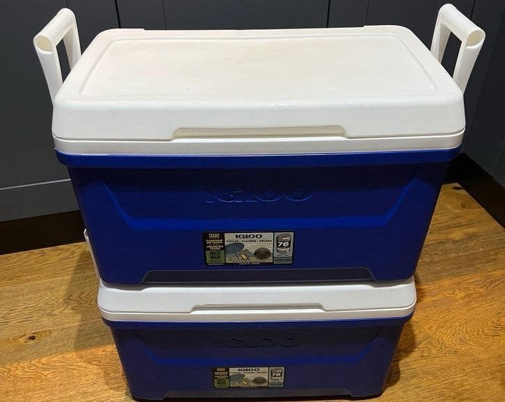 2x Igloo 45L Cool Boxes | €28 for both, Ophalen, Zo goed als nieuw, Koelbox, Koelelement