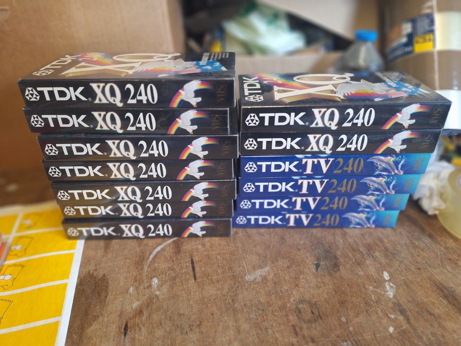 13x  TDK VHS Videobanden sealed - XQ 240 en TV 240 (4 uur), Cd's en Dvd's, Ophalen of Verzenden, Nieuw in verpakking, VHS