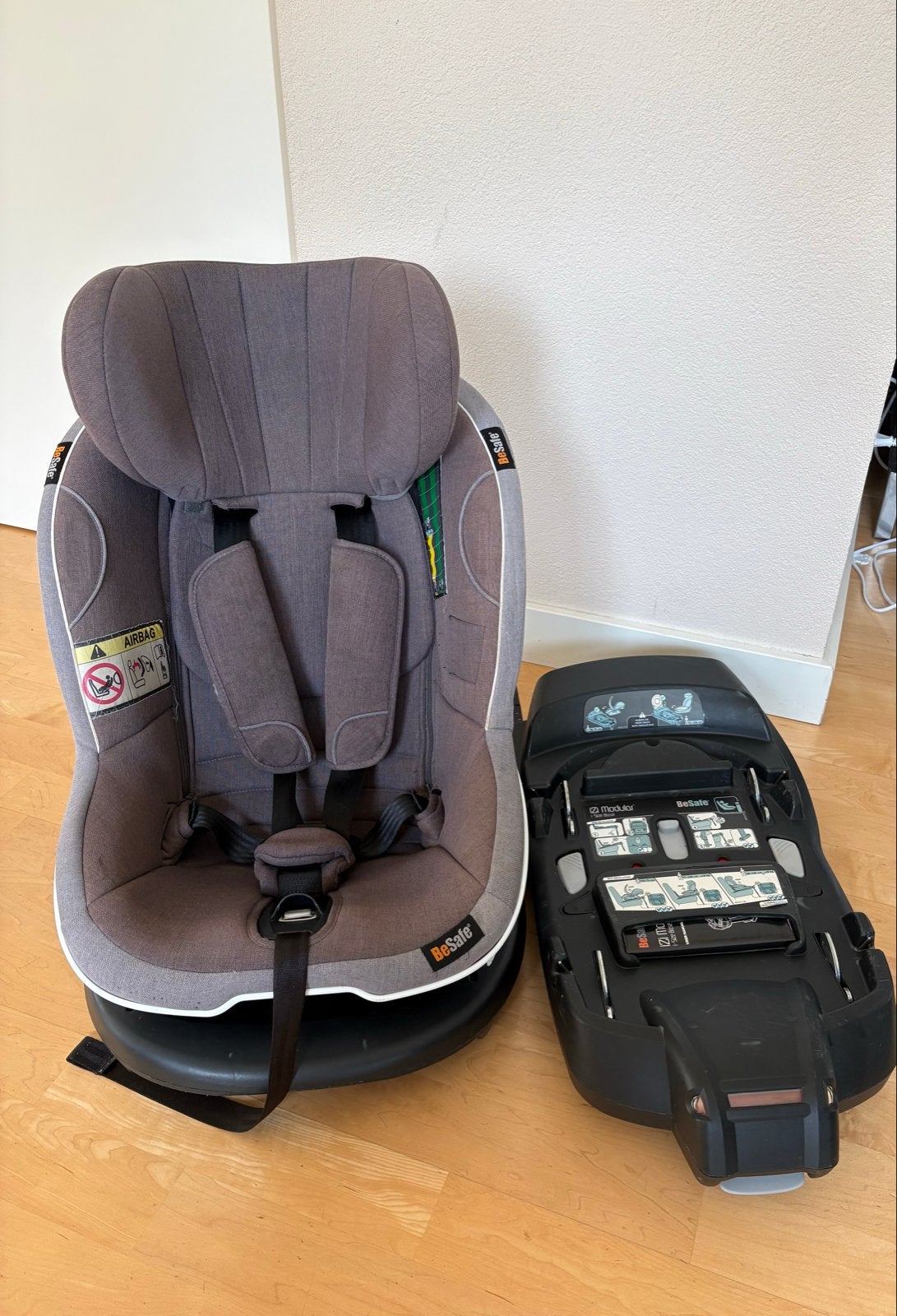 TEAB! BeSafe iZi Modular autostoel + Isofix (6 mnd - 4 jaar), Verstelbare rugleuning, Gebruikt, 0 t/m 18 kg, Isofix