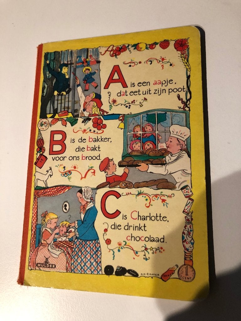 Vintage Rie Cramer ABC boekje - Mulder & Zoon, Ophalen of Verzenden, Gelezen, Rie Cramer