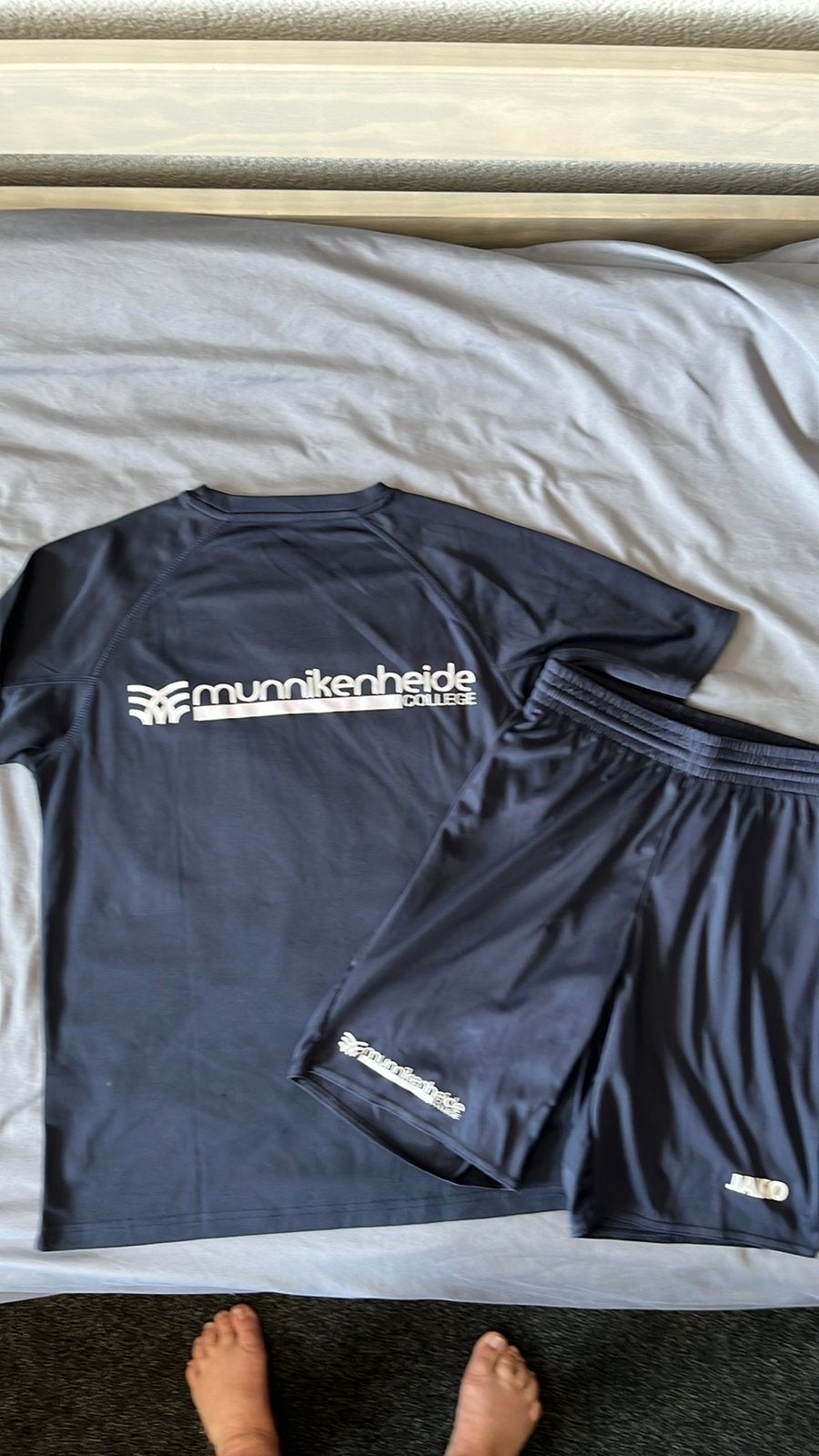 Munnikenheide College school gymkleding XS/164, Ophalen of Verzenden, Zo goed als nieuw, Jongen of Meisje, Sport- of Zwemkleding