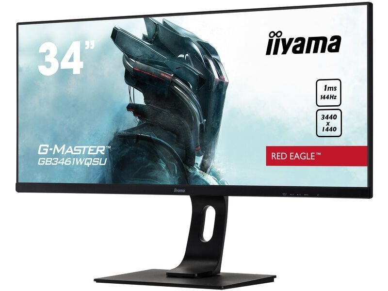 iiyama G-MASTER GB3461WQSU Red Eagle 34 inch gaming monitor, Gebruikt, 101 t/m 150 Hz, Minder dan 1 ms, Ophalen