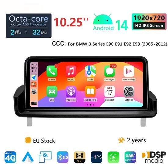 8 Core Android 14 Car Radio – Multimedia Speler – DVD Speler, Corvance B.V., Verzenden, Nieuw, Corvancebol@gmail.com