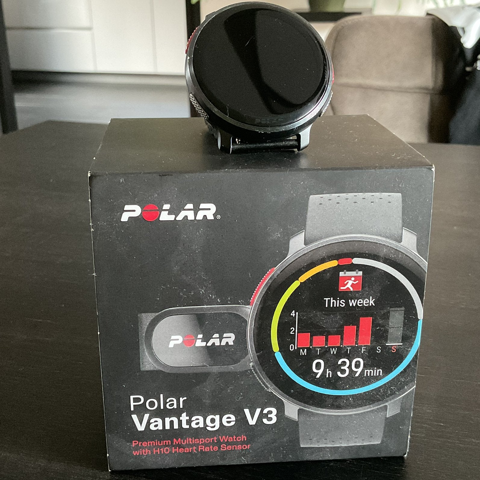 Polar sporthorloge, Gebruikt, Zwart, Ophalen of Verzenden, Waterdicht