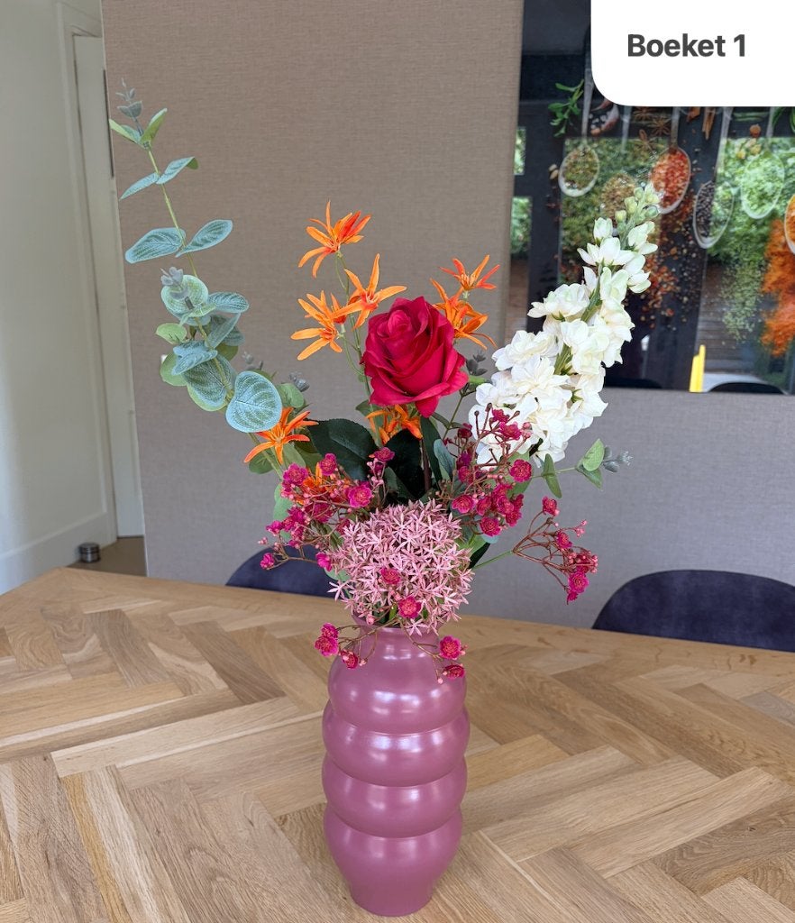 Actie: Nieuwe kunstboeketten incl. vaas al vanaf EUR 30, Huis en Inrichting, Woonaccessoires | Kunstplanten en Kunstbloemen, Kunstbloem