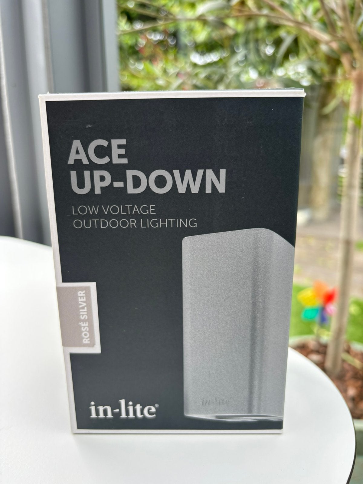 In-lite ACE UP-DOWN Rose Silver nieuw in doos €69 korting, Overige materialen, Minder dan 50 watt, Wandlamp, Nieuw