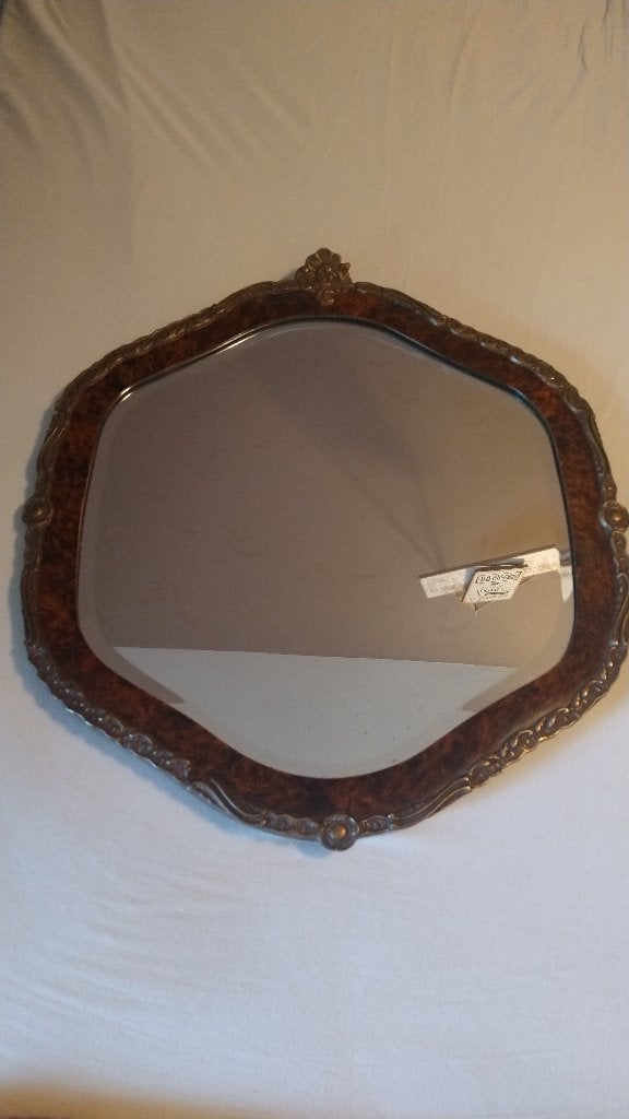 Antieke spiegel in rococostijl, Ophalen of Verzenden, Rechthoekig, 50 tot 100 cm, Minder dan 100 cm