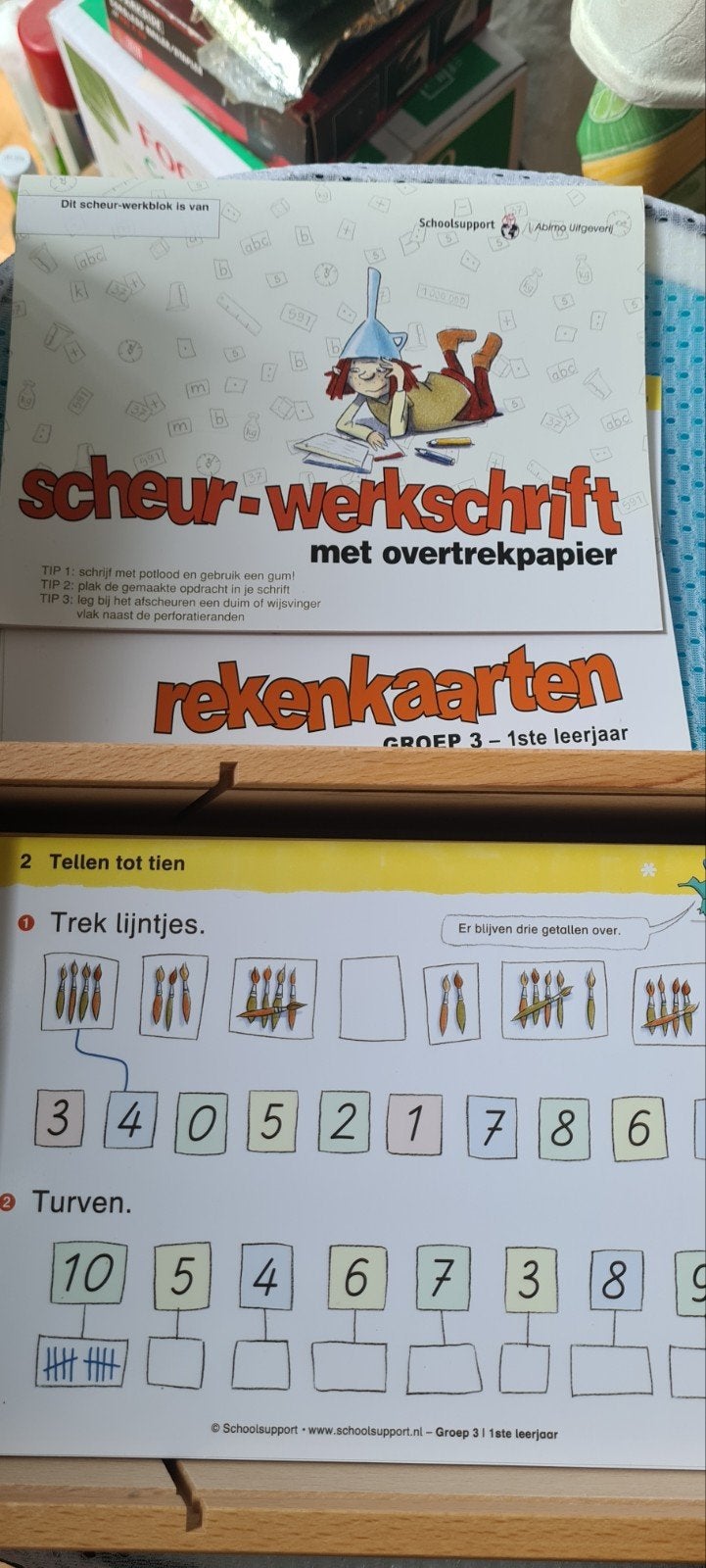 Scheur-werkschrift Rekenkaarten Groep 3 - 1ste leerjaar, Verzenden