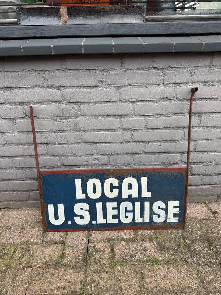 Vintage Reclame Bord "LOCAL U.S. LEGLISE" - Uniek Verzamelob, Ophalen