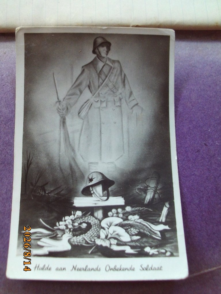 WO II Hulde aan Neerlands Onbekende Soldaat uitZand Nijmegen, Verzamelen, Ophalen of Verzenden, 1940 tot 1960, Ongelopen, Overige thema's