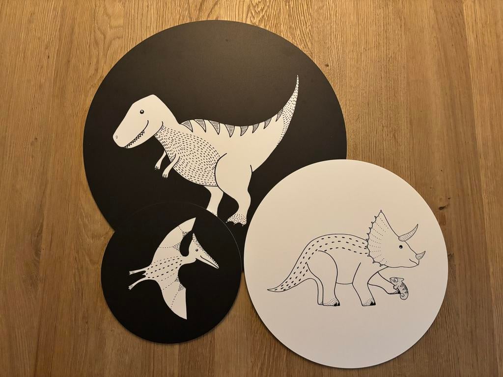 Muurcirkels decoratie kinderkamer dino jongen, Kinderen en Baby's, Kinderkamer | Inrichting en Decoratie, Ophalen, Nieuw, Wanddecoratie
