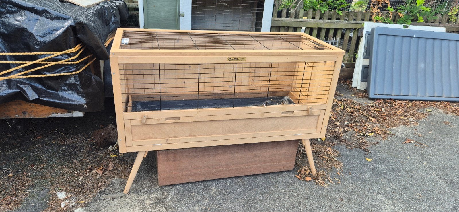 Houten hok voor binnen, Dieren en Toebehoren, Knaagdieren en Konijnen | Hokken en Kooien, Ophalen, 110 cm of meer, Hok, Minder dan 60 cm