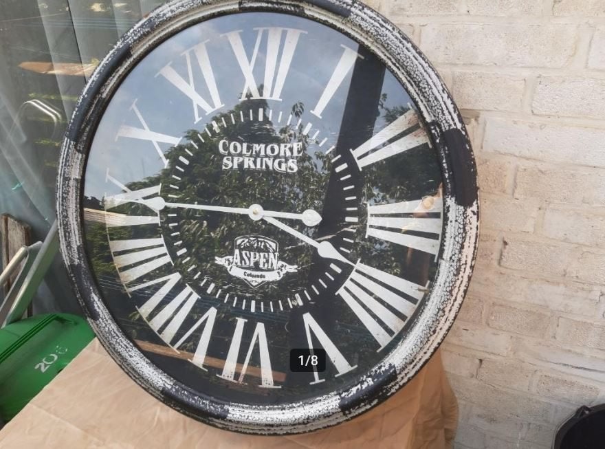Colmore Springs; Aspen Colorado Wandklok, 60 x 16 cm, Antiek en Kunst, Ophalen