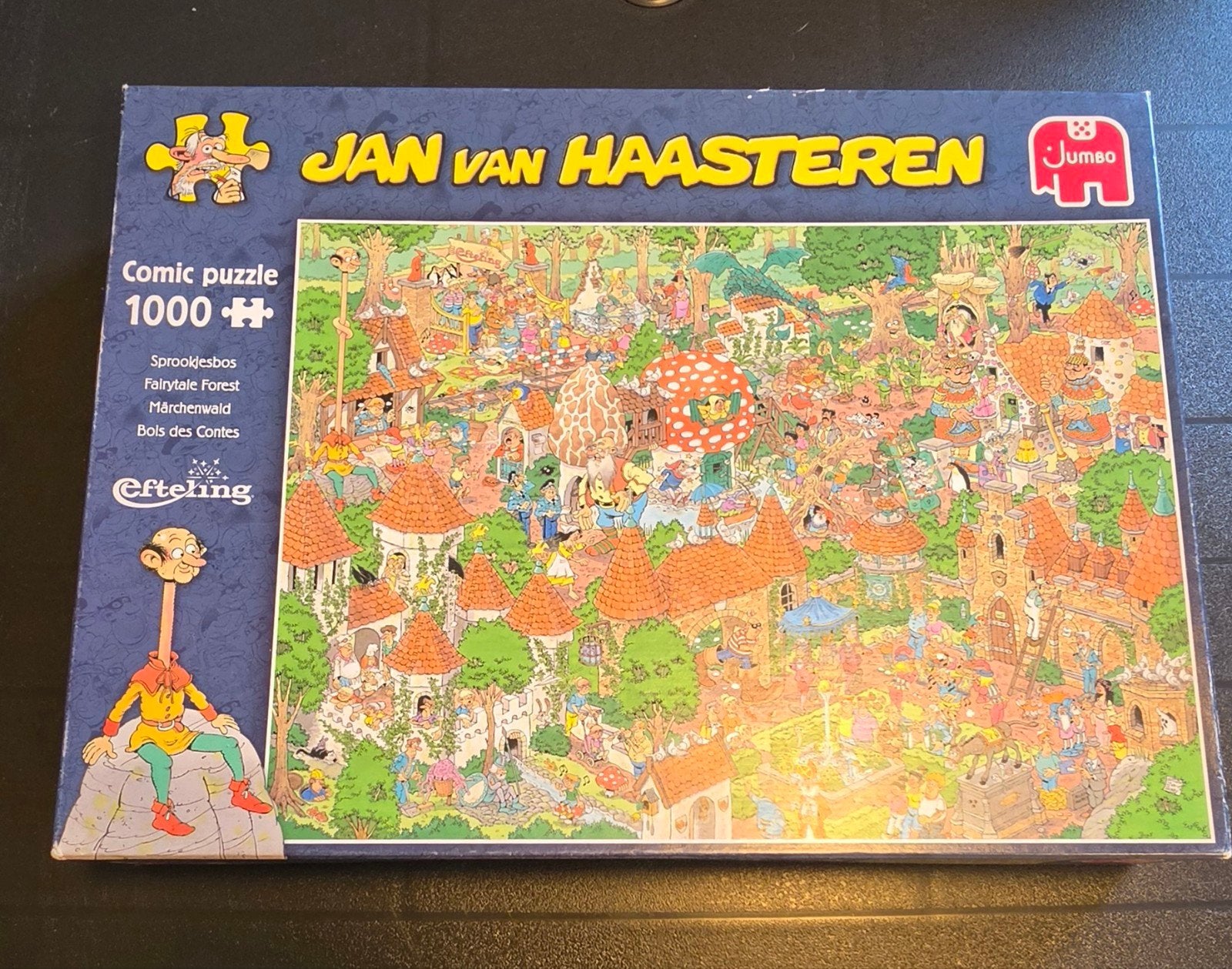 Puzzel Jan van Haasteren - Efteling Sprookjesbos 1000st., Hobby en Vrije tijd, Denksport en Puzzels, Ophalen of Verzenden, 500 t/m 1500 stukjes
