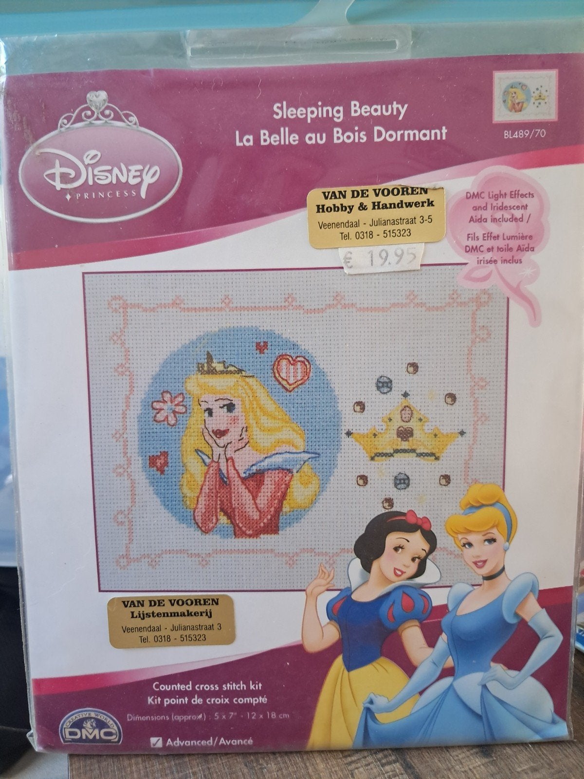 Disney Princess Borduurpakket - Doornroosje, Ophalen of Verzenden, Nieuw, Handborduren, Borduurpakket