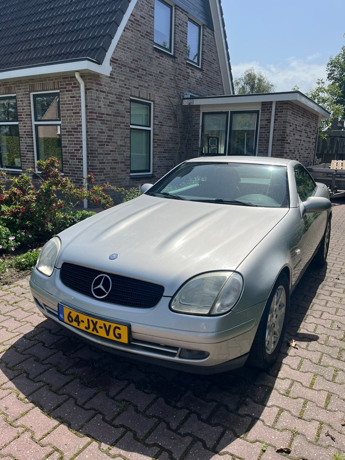 Mercedes-Benz SLK 200 Cabrio 1998 Grijs – APK t/m 07-2027, Cabriolet, Leder, Overige kleuren, 66 €/maand