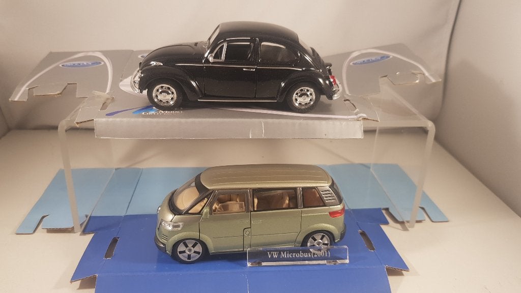 VW Kever 1:32/VW Miucrobus 2001 Welly/Cararama 1:43, Ophalen of Verzenden, Nieuw, Auto, Overige merken