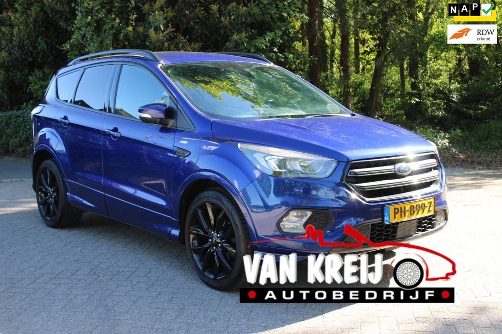 Ford Kuga 1.5 EcoBoost ST Line, Clima, Camera, Cruise, Stoel, Euro 6, 4 cilinders, Blauw, Origineel Nederlands