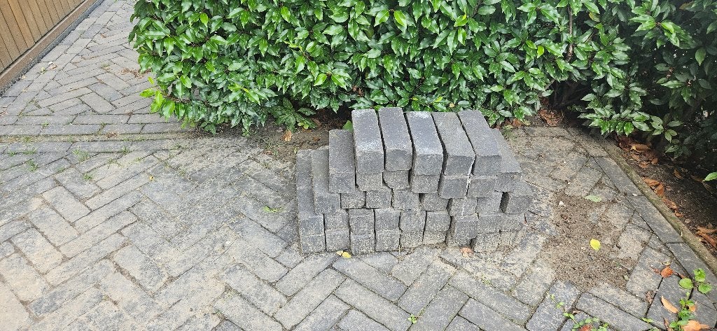 Waaltjes 1m2, 60 stuks, 20x7x7cm, Ophalen, Gebruikt, Beton, Klinkers