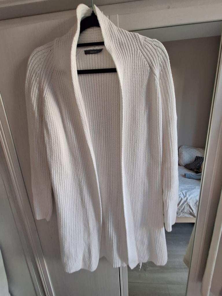 Wit katoenen vest op een heuplengte (85 cm) merk Emotions, Wit, Emotions, Ophalen of Verzenden, Maat 36 (S)