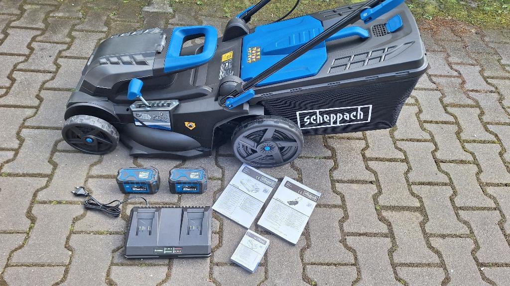 Scheppach BC-MP430-X Accu grasmaaier cirkelmaaier NIEUW!, Tuin en Terras, Ophalen, Cirkelmaaier, ., Nieuw