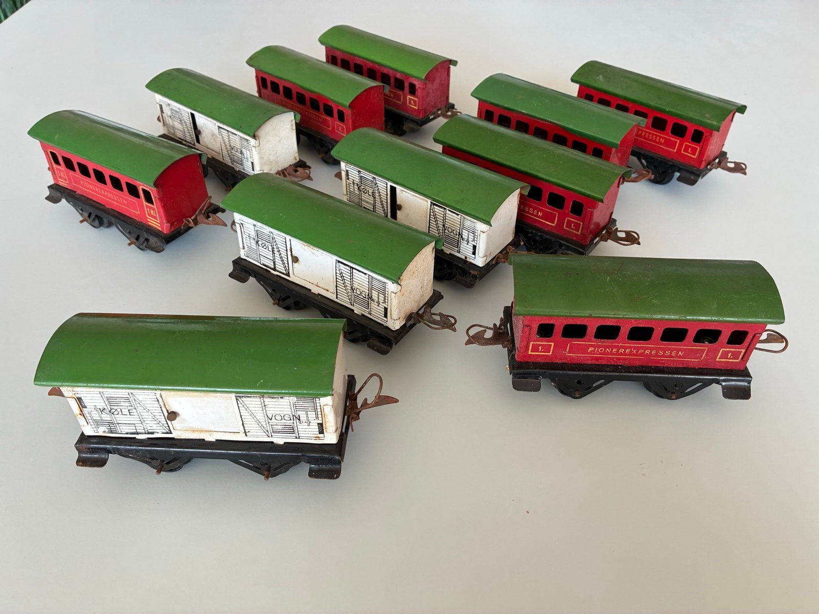 Pionere Expressen Trein Wagons - Vintage Speelgoed, Overige merken, Gebruikt, Gelijkstroom, Wagon