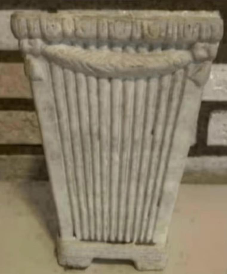 Rechthoekige bloempot Romeinse stijl, plantenpot, pot, Ophalen of Verzenden, Zo goed als nieuw, Balkon, Aardewerk