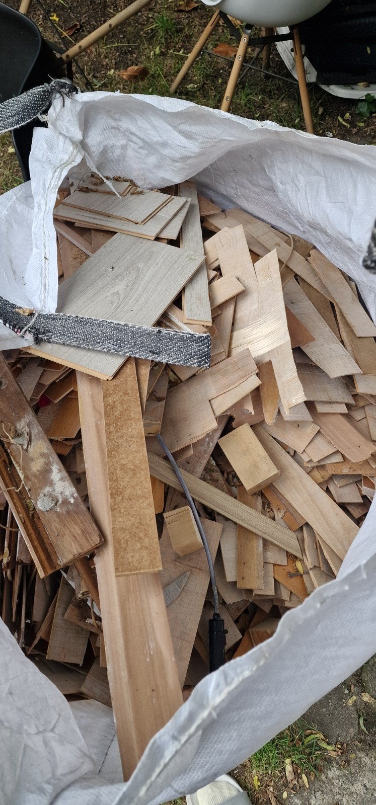 Hout oude vloer, Ophalen
