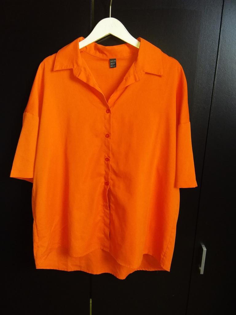 Oranje blouse van Shein, maat L, Maat 42/44 (L), Oranje, Ophalen of Verzenden, Gedragen
